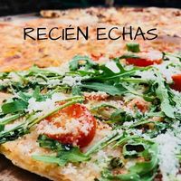 Pizza vegetal at Perejil in Barcelona