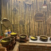 The buffet   at Dhana's Curry Pot in Mirissa