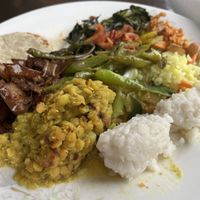 Buffet  at Dhana's Curry Pot in Mirissa