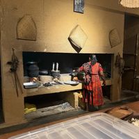 Cooking and refilling / all warm / hot   at Dhana's Curry Pot in Mirissa