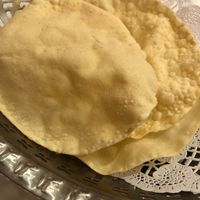 Papadums are yum! at Saffron Indian Cuisine in Geelong