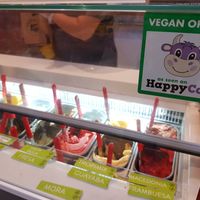 All the vegan options at Gelati Gelati in Bilbao