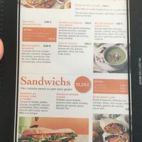 Menu 1 at Copper Branch in Nice