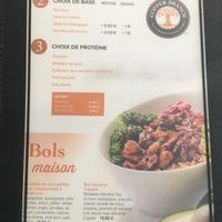 Menu 4 at Copper Branch in Nice