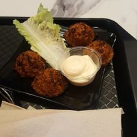 Carrot keftedes £5.95 at Copper Branch in Nice