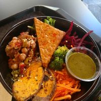 Mediterranean bowl. Yum! at Copper Branch in Nice