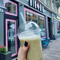 Oat - hemp smoothie at BioBio in Riga