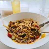 Vegan bolognese (forgot to take photo before I had already dug in) at Fusion 21 in Kanazawa