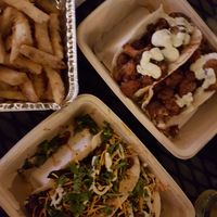 Vegan tacos and fries at 4th Street Fillin Station in Cocoa Beach