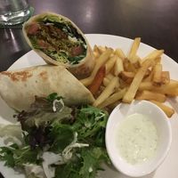 Falafel wrap combo at Shabestan in Central Singapore