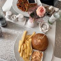 Lentil loaf and hamburger:)  at Magora in Vac