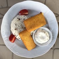 vegán rántott sajt/vegan fried cheese at Magora in Vac