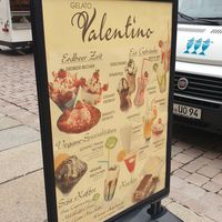 Extract from the menu at Gelato Valentino in Chemnitz
