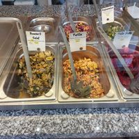 Salads of that day at H&S Brothers Meal in Freiburg