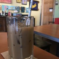Dang iced soy latte  at Banana Dang in Oceanside