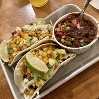 Tofu tacos and black beans   at Tacos 4 Life in Concord