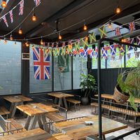 Very casual, and welcoming environment. Great place to watch soccer at Pleasant House Pub in Chicago