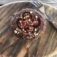 Vegan Chocolate Cake at CocoFam in Puerto Escondido