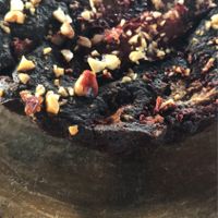 Cacao y fresa cake (gf + sf) at CocoFam in Puerto Escondido