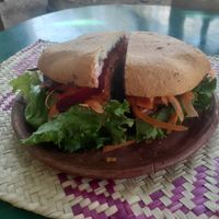 Torta vegano at CocoFam in Puerto Escondido