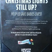 Keep the Christmas lights on! at Lancaster Taphouse in Regina