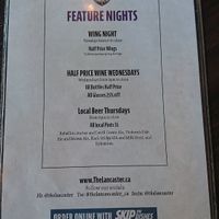 Features at Lancaster Taphouse in Regina