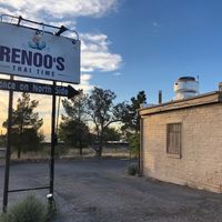 Sign seen from highway 70 at Renoo's Thai Tea in Las Cruces