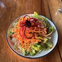 Thai salad with peanut dressing  at Samui Thai in Manuel Antonio