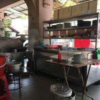 Very clean food kitchen at Hoon Lai Vegetarian 云来素食 in Penang