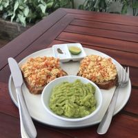 Vegan plate  at Coffee Station in Phong Nha