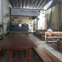 Inside  at Coffee Station in Phong Nha