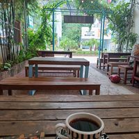 A filter coffee at Coffee Station in Phong Nha