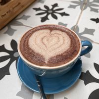 Chocolate milk with almond milk  at Coffee Station in Phong Nha