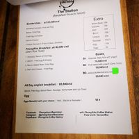 Menu side 2. 10/02/2019 at Coffee Station in Phong Nha