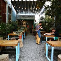 Seating area. at Coffee Station in Phong Nha