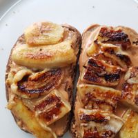 Peanut butter on toast at Coffee Station in Phong Nha