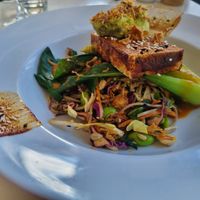Miso tofu salad at Little Beach Boathouse in Nelson Bay