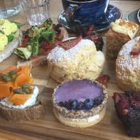 Vegan Cream Tea for two - c.£20 per head. at Olive & Co.  in Liskeard