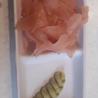 ginger and wasabi - no longer on the tables post covid at YO! Sushi in Liverpool