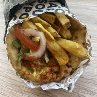 The Beast Mighty Chick*n Gyros wrap  at The Athenian in South West London