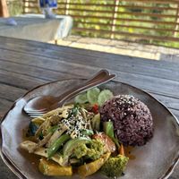Penang curry  at Thai Zen Farm in Pai