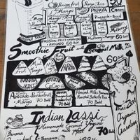 The menu at Thai Zen Farm in Pai