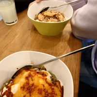 Manti groß, Apfel-Mango-Chutney/ Walnüsse; hausgemachte Limonade at Lezizel Manti - Türkische Teigtaschen in Koblenz