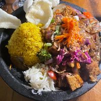 Nasi Pecel - delicious peanut sauce with tofu and veggies at Krakatoa  in Hollywood