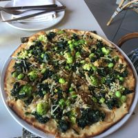 Green spinach pizza  at Balducci in Cape Town