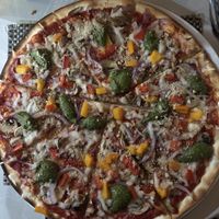 Vegan pizza at Balducci in Cape Town