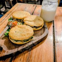Arepas at Naia in El Cuyo