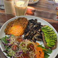 Desayuno vegano at Naia in El Cuyo