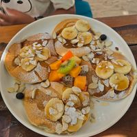 Pancakes veganos at Naia in El Cuyo