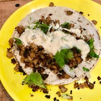 Tacos al pastor at Mango Blues in La Paz